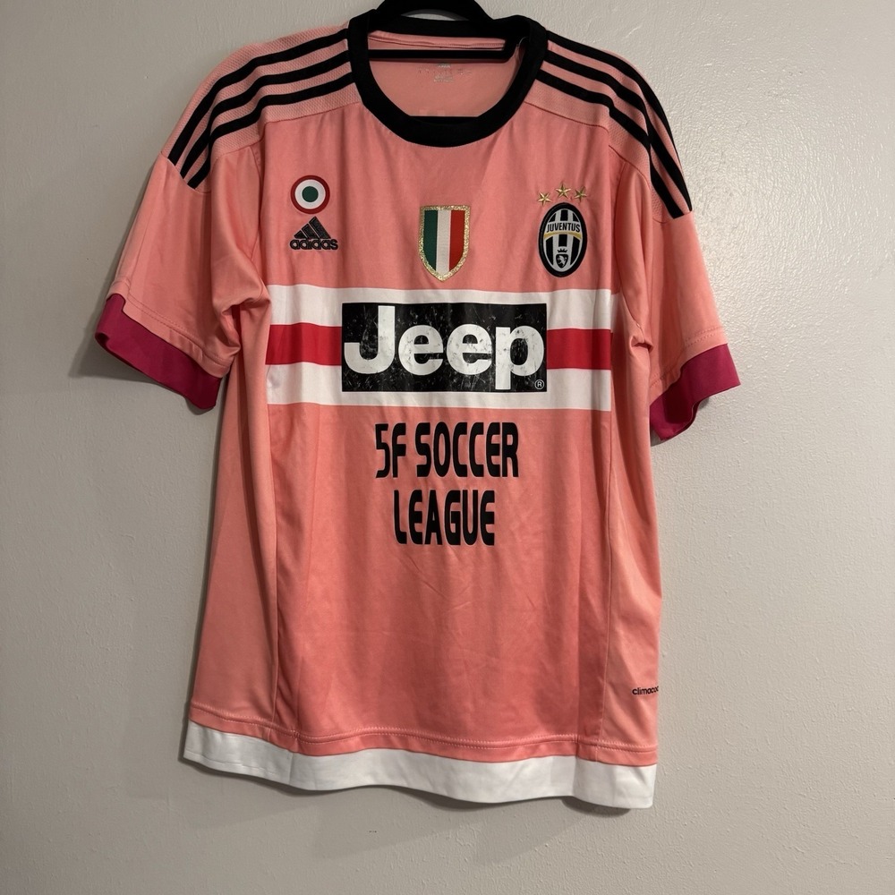 Adidas Juventus 5F Soccer Jersey Champions 2015 2016 Gustavo Guillen Jeep Large